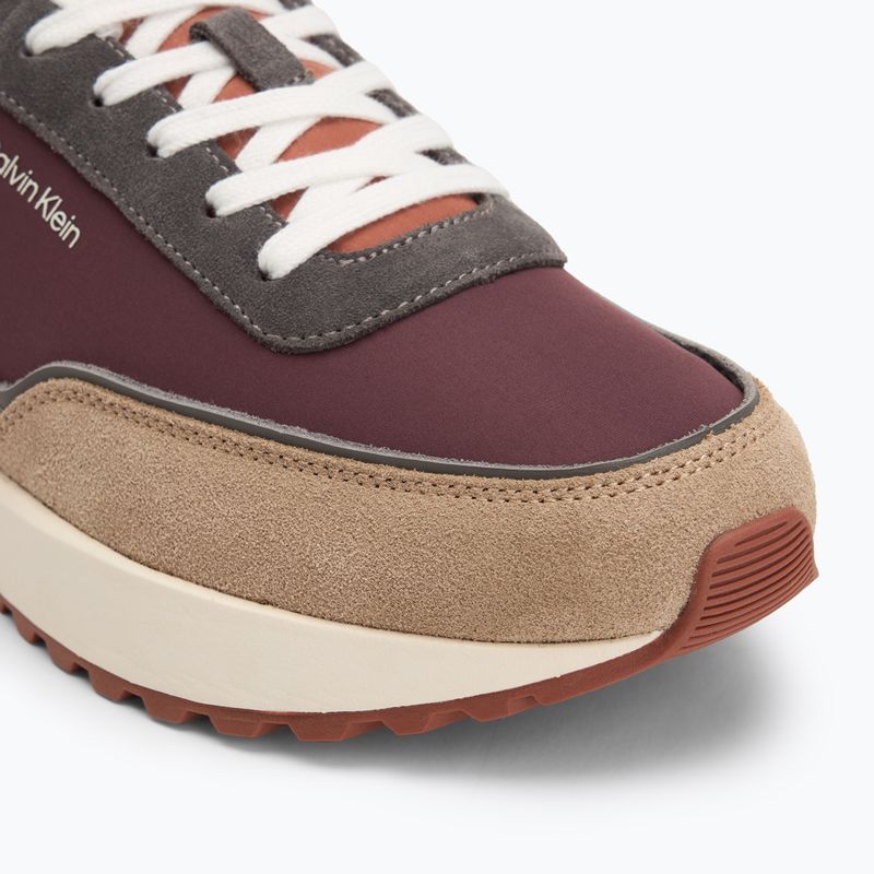 Кросівки чоловічі Calvin Klein HM0HM01714 Low Top Lace Up Repreve Mix Silver Mink/Vineyard Wine 7