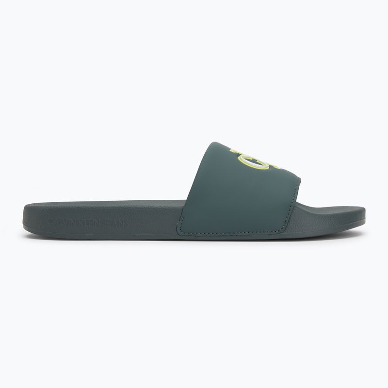 Шльопанці чоловічі Calvin Klein YM0YM01281 Jelly Mono PU Seaside Aqua/White 2