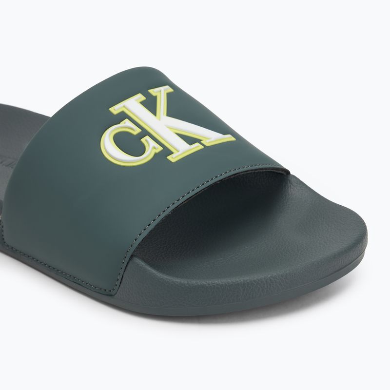 Шльопанці чоловічі Calvin Klein YM0YM01281 Jelly Mono PU Seaside Aqua/White 7