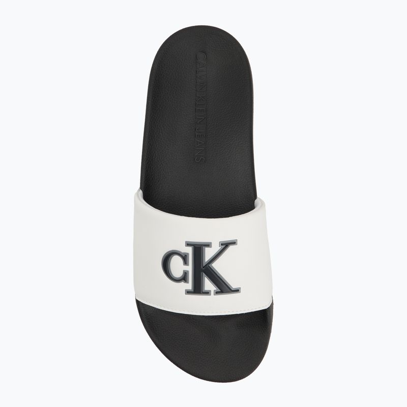 Шльопанці чоловічі Calvin Klein YM0YM01281 Jelly Mono PU Bright White/Black 5