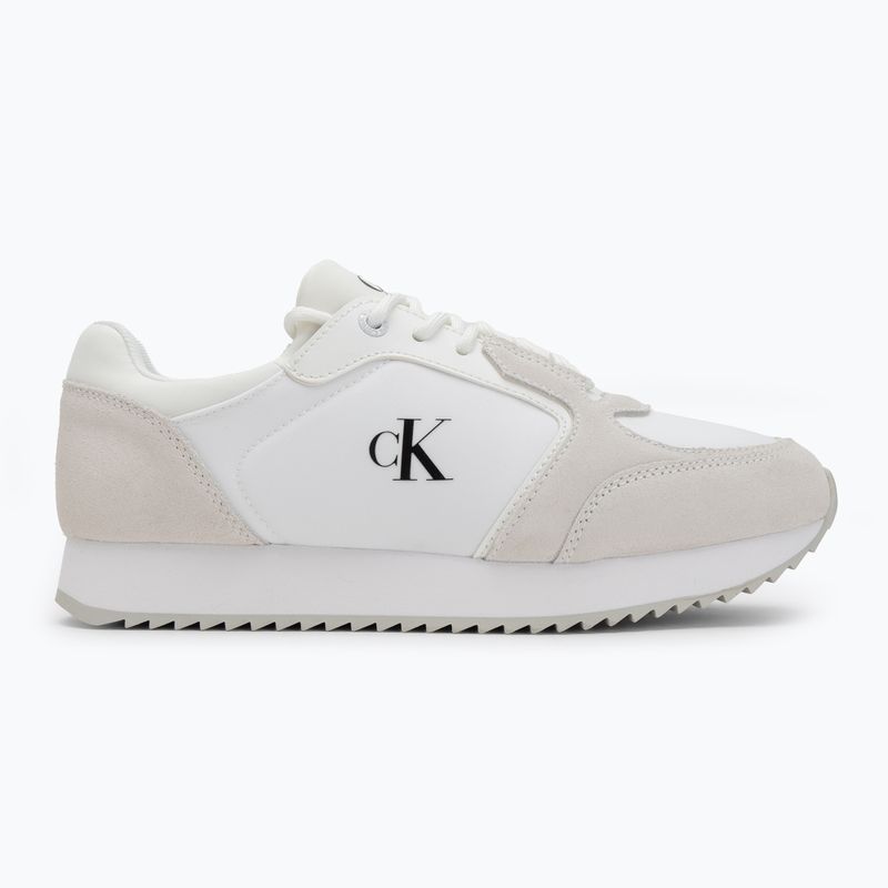 Кросівки жіночі Calvin Klein YW0YW01644 Runner Laceup Sock Mg Nylon Mix Bright White/Black 2