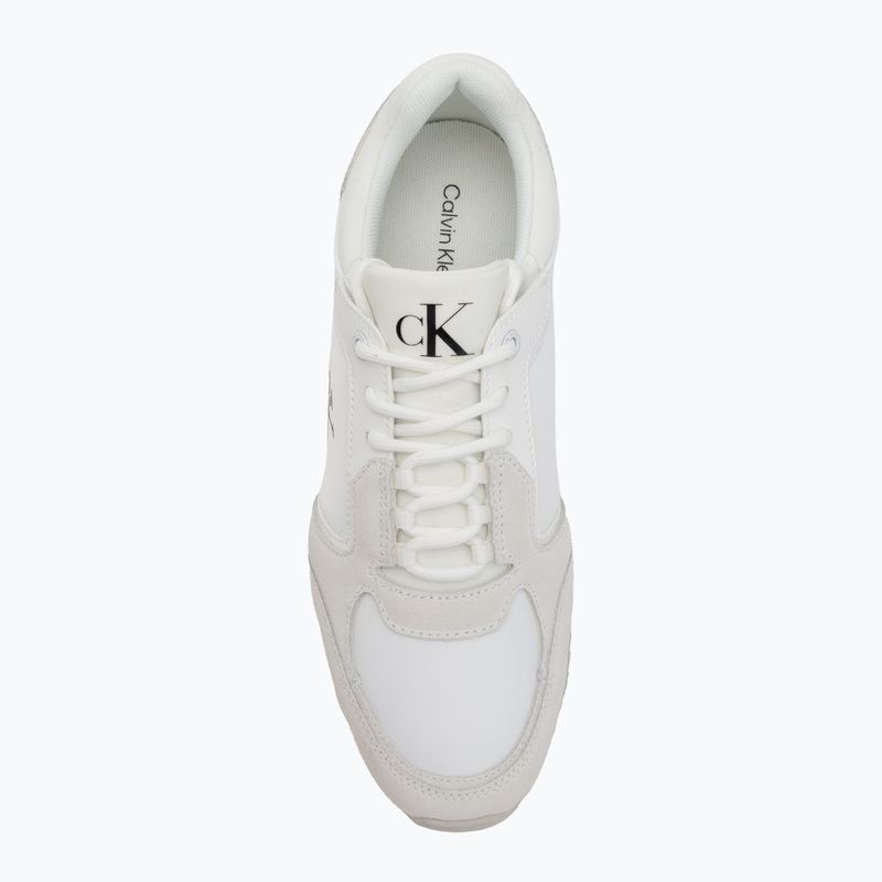 Кросівки жіночі Calvin Klein YW0YW01644 Runner Laceup Sock Mg Nylon Mix Bright White/Black 5