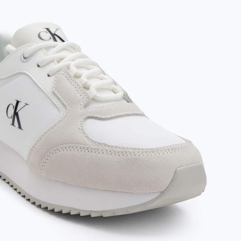 Кросівки жіночі Calvin Klein YW0YW01644 Runner Laceup Sock Mg Nylon Mix Bright White/Black 7