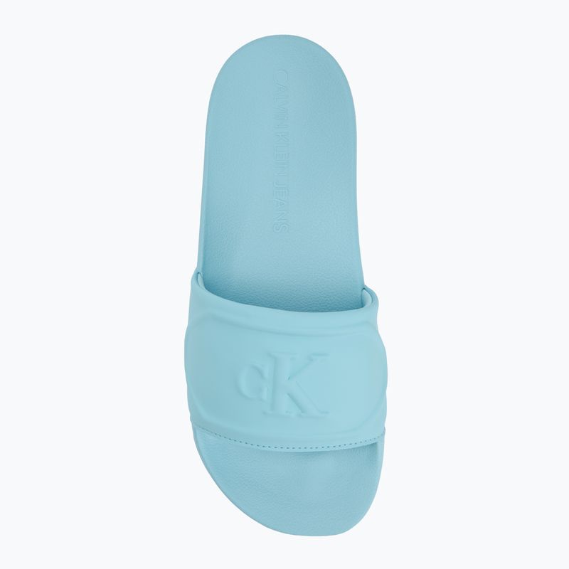 Шльопанці жіночі Calvin Klein YW0YW01879 Pu Hf Mg blue danube 5