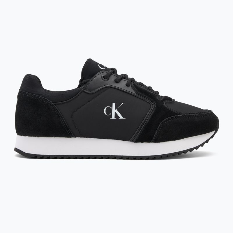 Кросівки жіночі Calvin Klein YW0YW01644 Runner Laceup Sock Mg Nylon Mix black 2