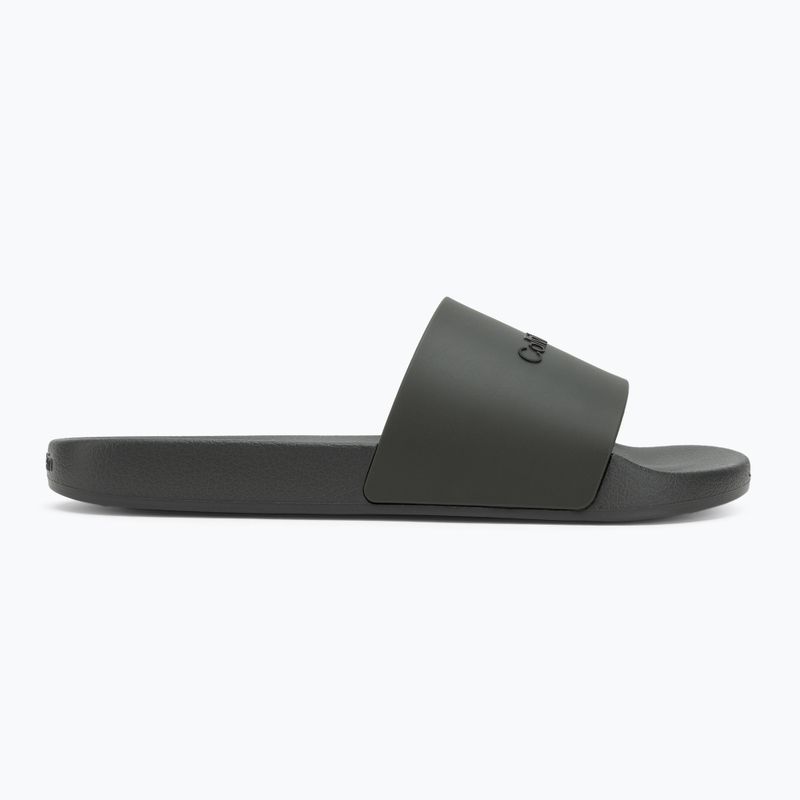 Шльопанці чоловічі Calvin Klein HM0HM00455 Pool Slide Rubber dark olive 2