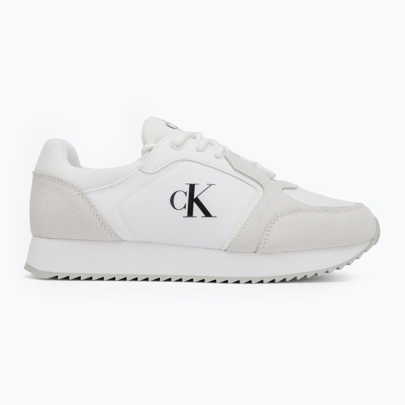 Кросівки чоловічі Calvin Klein YM0YM01326 Retro Runner Sock Lace Up Ny-Su Bright White/Black 2