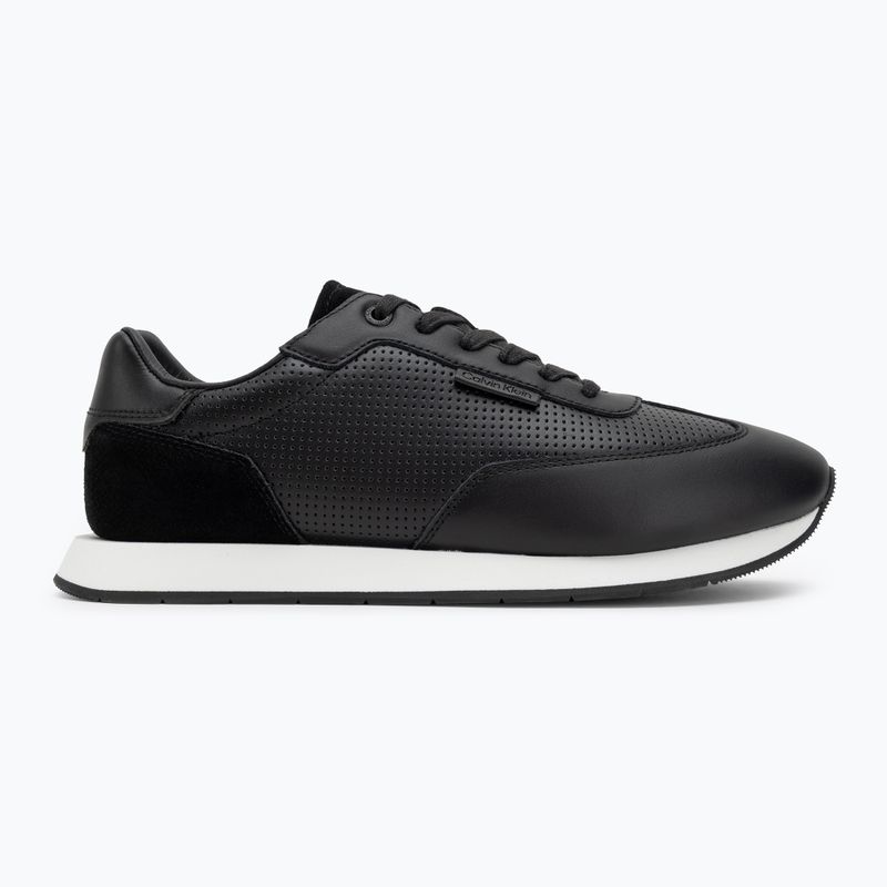 Кросівки чоловічі Calvin Klein HM0HM01871 Low Prof Runn Laceup Perf Lth Black/Bright White 2