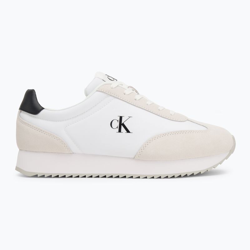 Кросівки чоловічі Calvin Klein YM0YM01325 Retro Runner Lace Up Ny-Su Bright White/Black 2