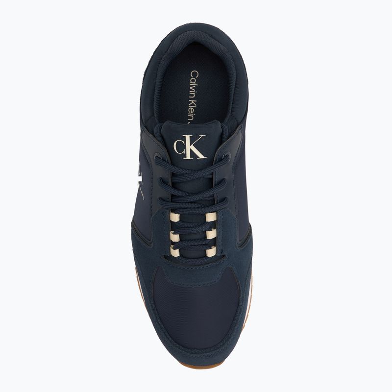 Кросівки чоловічі Calvin Klein YM0YM01326 Retro Runner Sock Lace Up Ny-Su Calvin Navy/Bright White/Gum 5