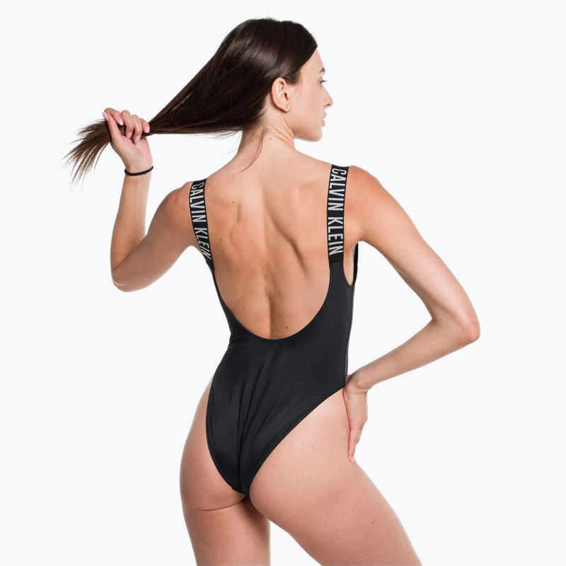 Купальник суцільний жіночий Calvin Klein Scoop Back One Piece black 6