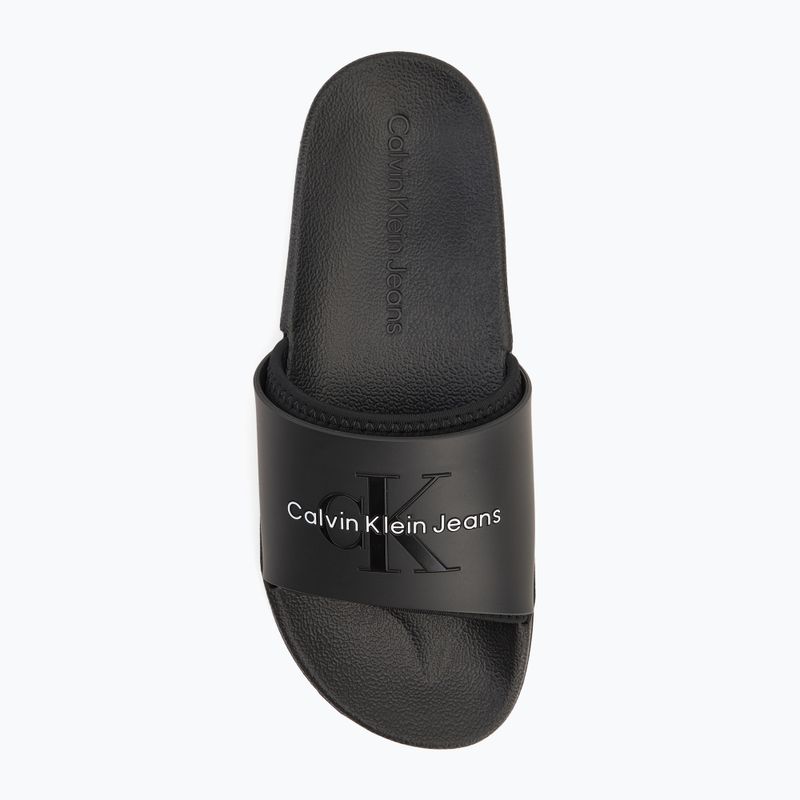 Шльопанці чоловічі Calvin Klein YM0YM00361 Slide Rubber Neoprene Monologo black 5