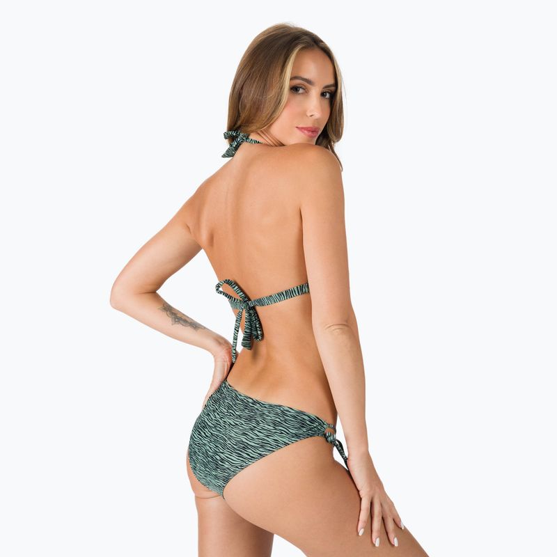 Купальник роздільний жіночий Protest Prtadmirer Halter C-Cup bikini зелено-чорний P7616321 3