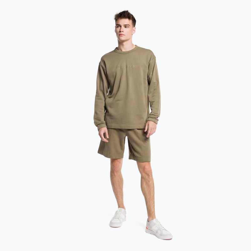 Шорти для тренувань чоловічі Calvin Klein 8.5" Knit 8HU gray olive 2