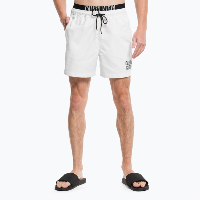 Шорти для плавання чоловічі Calvin Klein Medium Double Waistband white 5