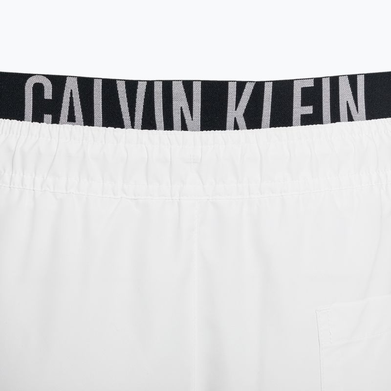 Шорти для плавання чоловічі Calvin Klein Medium Double Waistband white 4