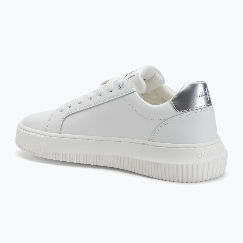 Кросівки жіночі Calvin Klein YW0YW01224 Cupsole Mono Lth Wn white/silver 3