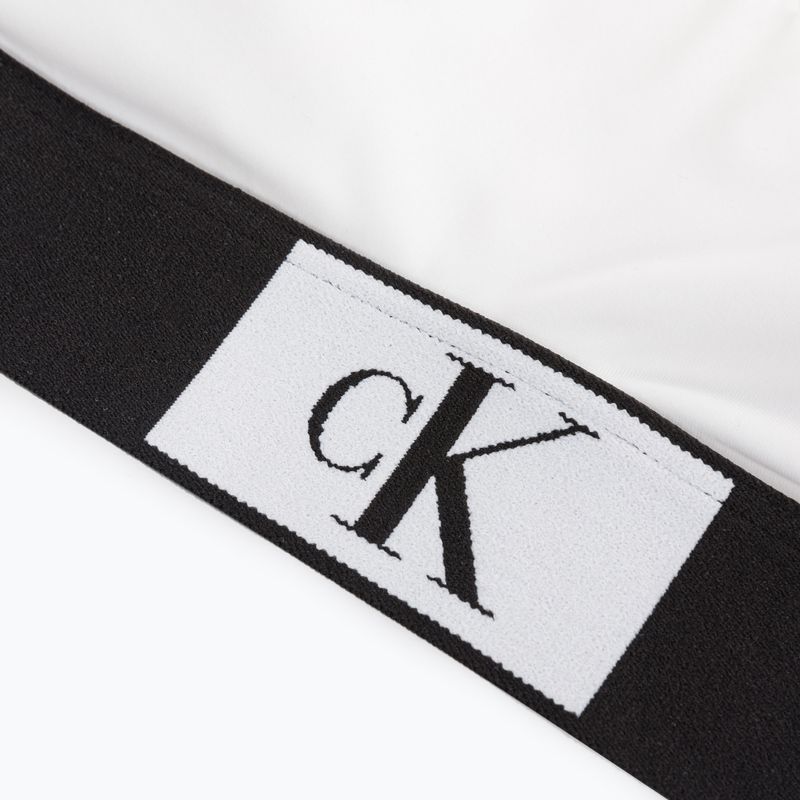 Купальник суцільний жіночий Calvin Klein Bralette-Rp white 3