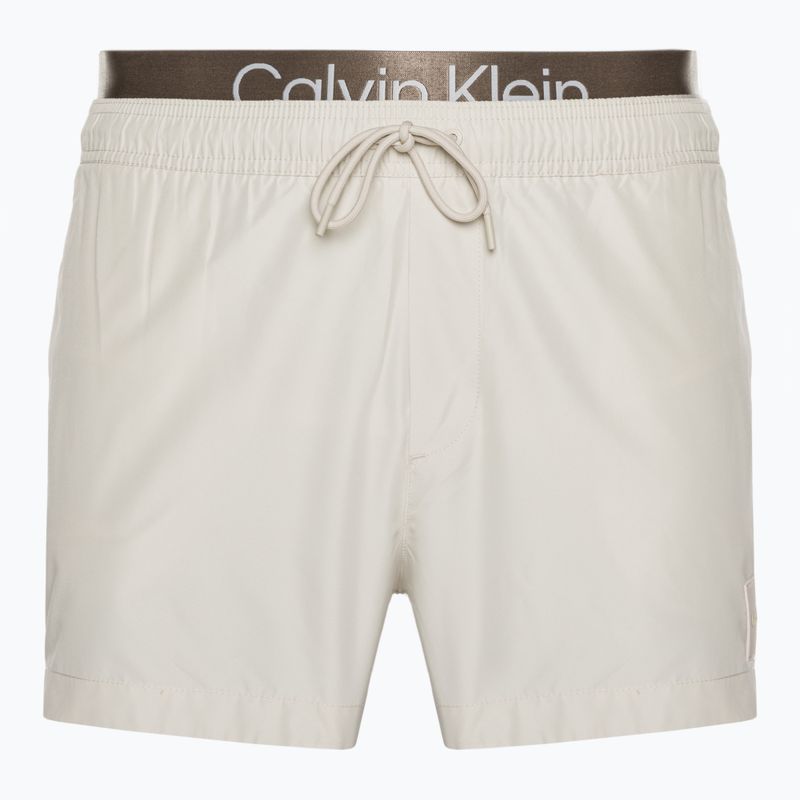 Шорти для плавання чоловічі Calvin Klein Short Double Wb beige