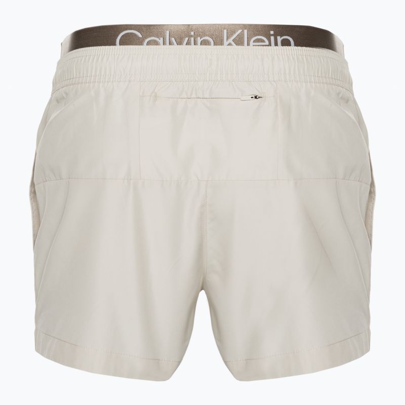 Шорти для плавання чоловічі Calvin Klein Short Double Wb beige 2