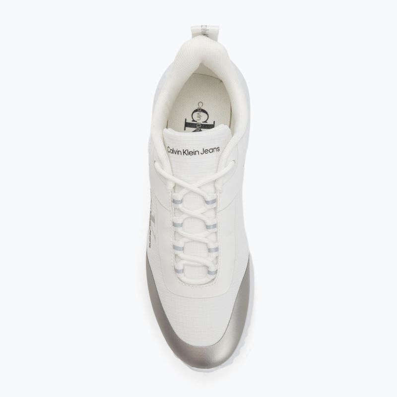 Кросівки жіночі Calvin Klein Eva Runner Low Lace Mix мл Wn bright white/silver 5