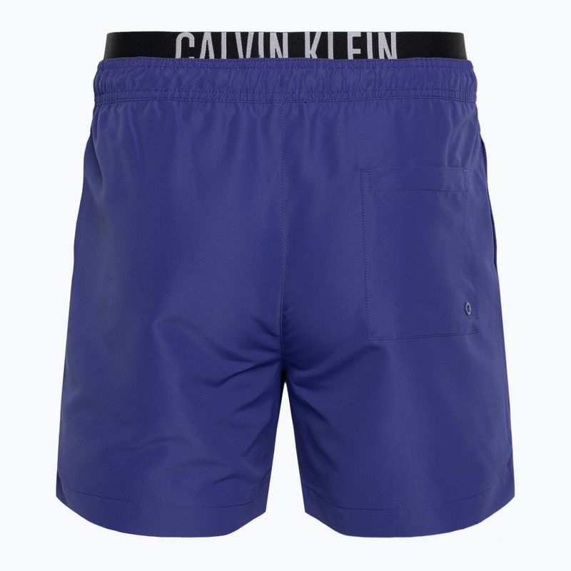 Шорти для плавання чоловічі Calvin Klein Medium Double WB midnight lagoon 2