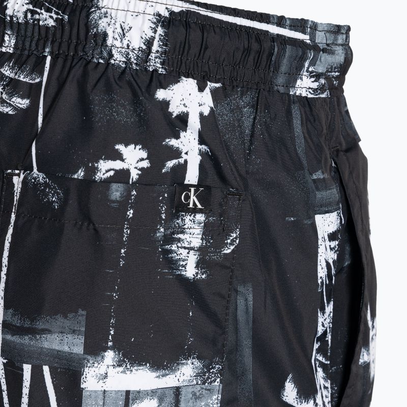 Шорти для плавання чоловічі Calvin Klein Short Drawstring-Print palm black 4