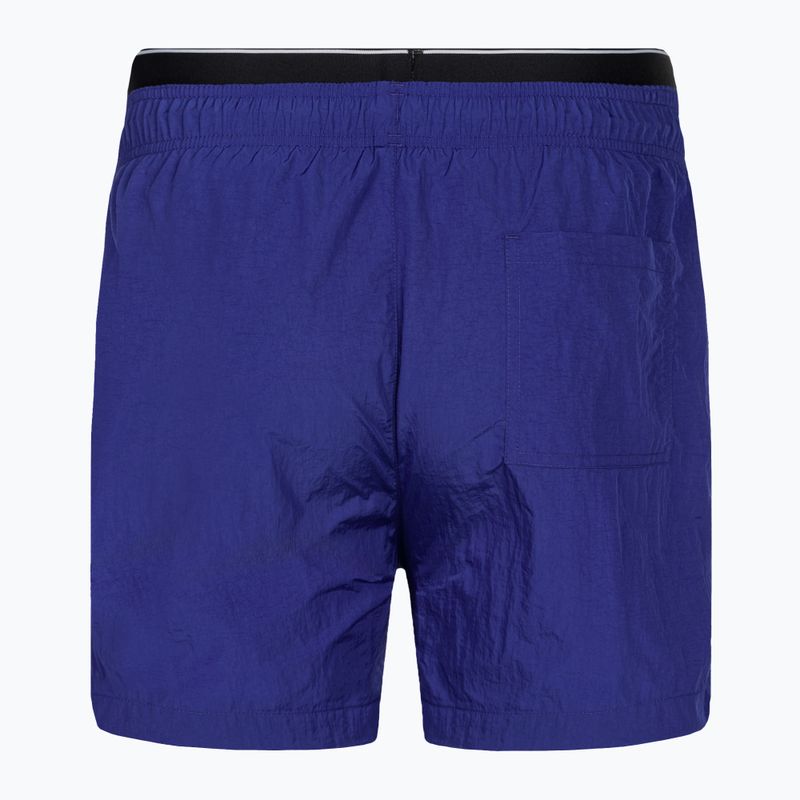 Шорти для плавання чоловічі Calvin Klein Medium Double WB midnight lagoon 2