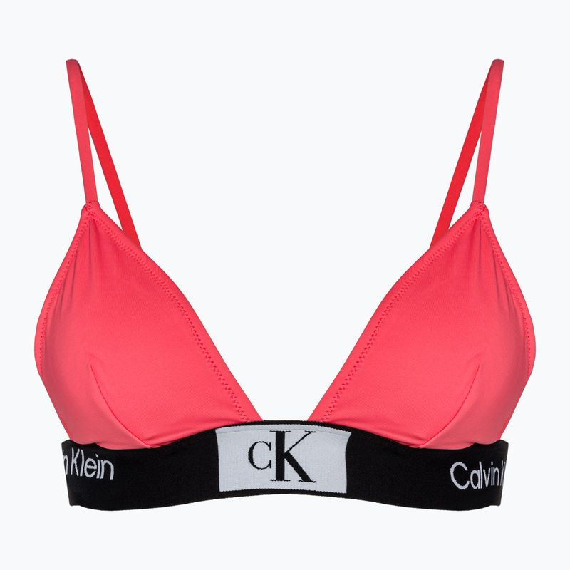 Бюстгальтер купальний Calvin Klein Fixed Triangle-RP calypso coral
