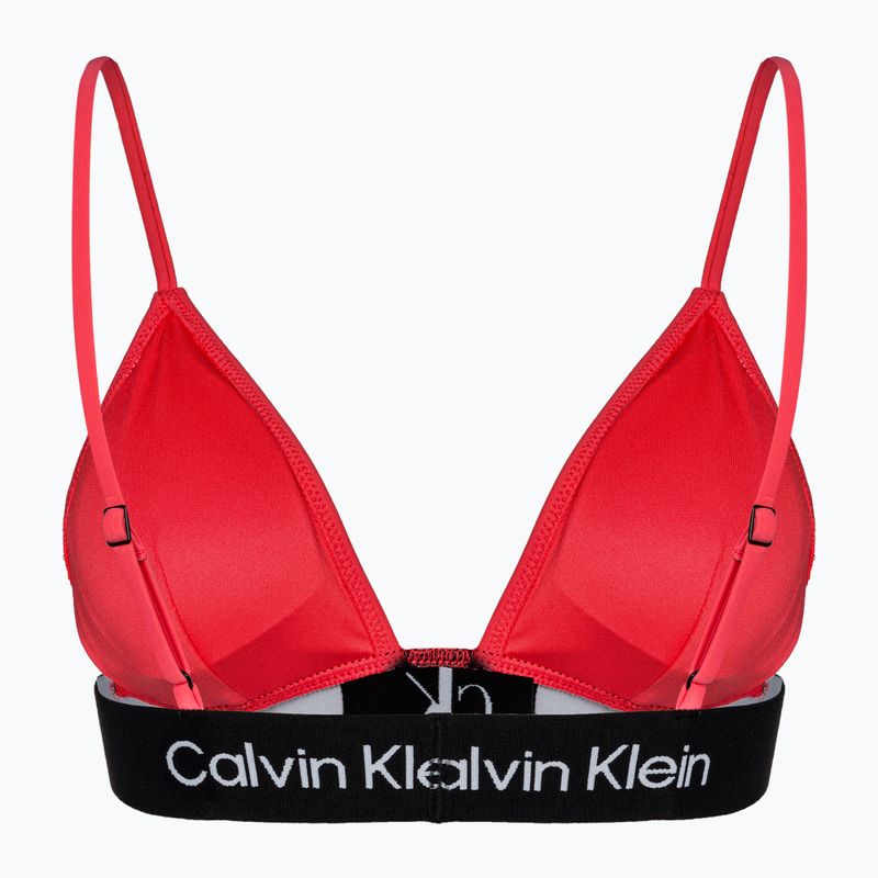 Бюстгальтер купальний Calvin Klein Fixed Triangle-RP calypso coral 2