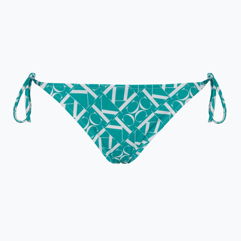 Плавки Calvin Klein String Side Tie Print monogram blue