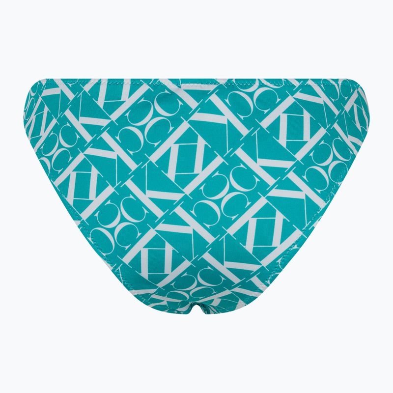 Плавки Calvin Klein Cheeky Bikini Print monogram blue 2