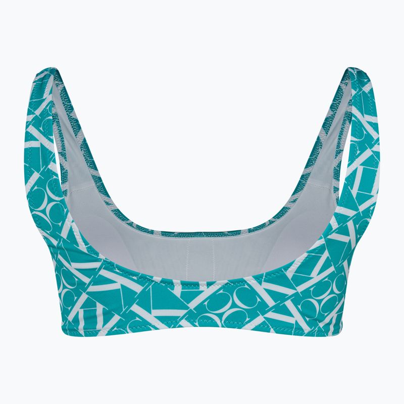 Бюстгальтер купальний Calvin Klein Bralette-RP Print monogram blue 2