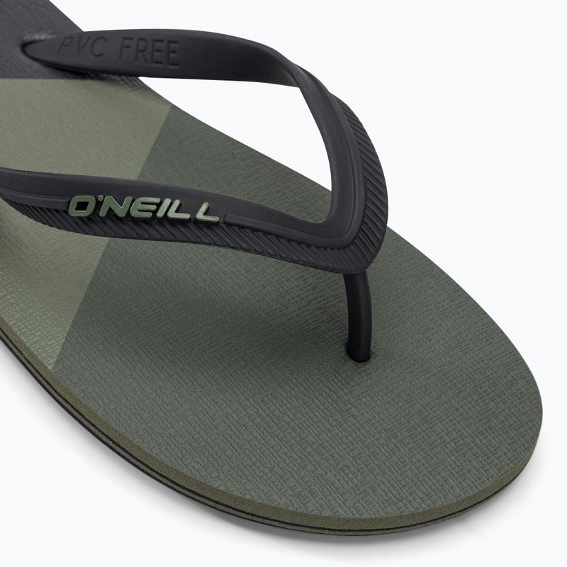 Чоловічі шльопанці O'Neill Profile Color Block глибокого лишайникового зеленого кольору 7