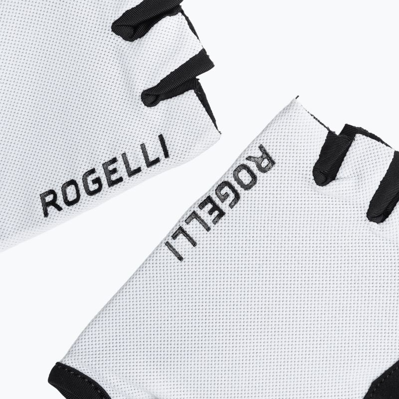 Чоловічі велосипедні рукавички Rogelli Core білі 4