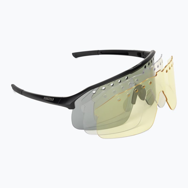 Окуляри сонцезахисні Rogelli Ventro Polarized black/smoke platinum revo