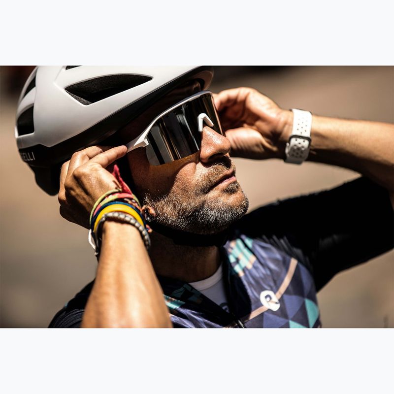 Окуляри сонцезахисні Rogelli Ventro Polarized white/taupe/brown platinum revo 4