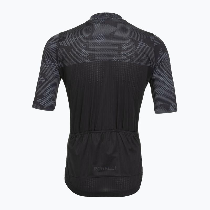 Футболка велосипедна чоловіча Rogelli Camo Jersey black/grey 2