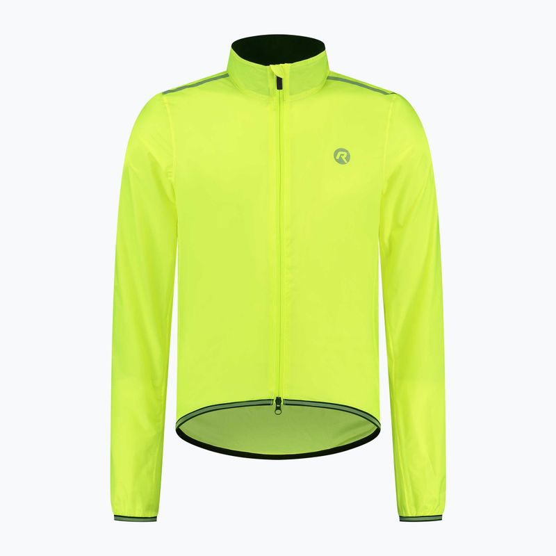 Куртка велосипедна чоловіча Rogelli Essential Rain fluor yellow 3