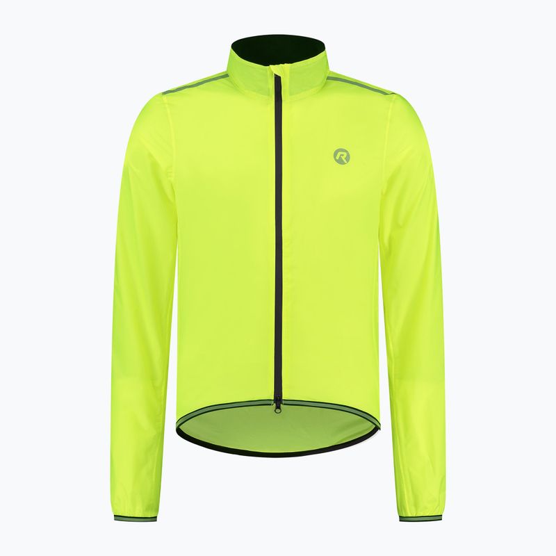 Куртка велосипедна чоловіча Rogelli Essential Rain fluor yellow 4
