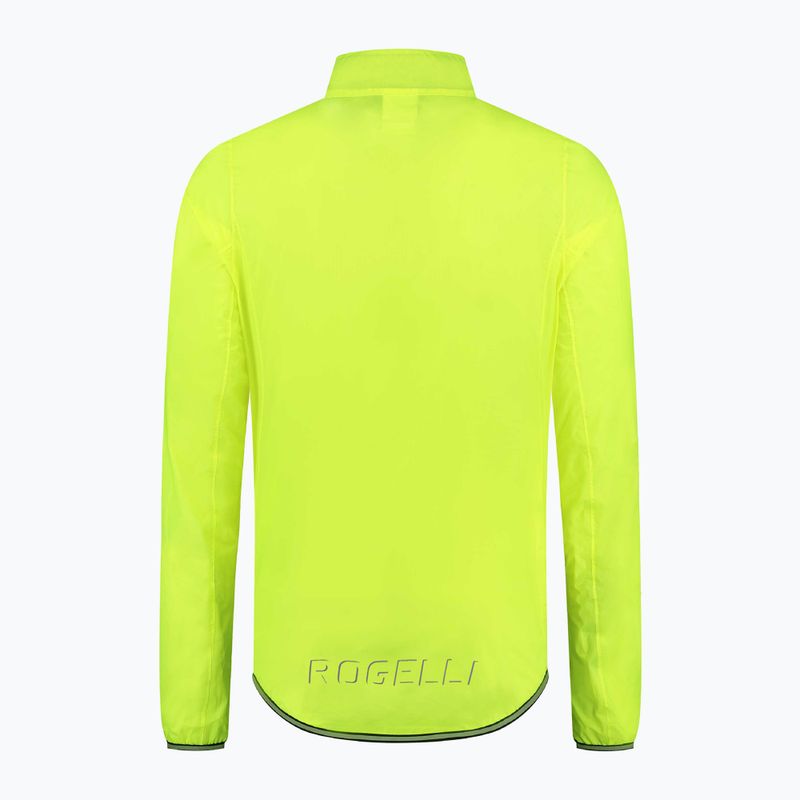 Чоловіча велокуртка Rogelli Essential Rain fluorescent yellow 5