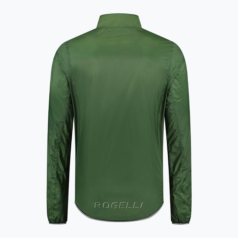 Куртка велосипедна чоловіча Rogelli Essential Rain fluor army green 4