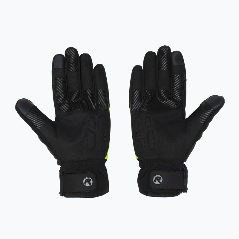 Рукавички велосипедні чоловічі Rogelli Essential Winter Waterproop fluor yellow 3