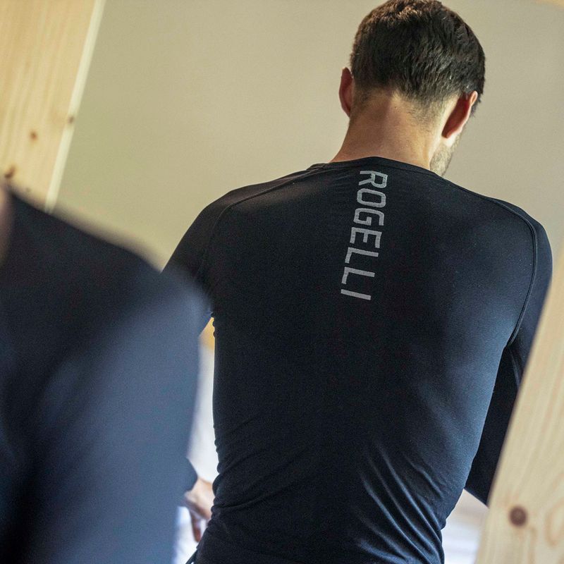 Лонгслів велосипедний чоловічий Rogelli Essential W black 4