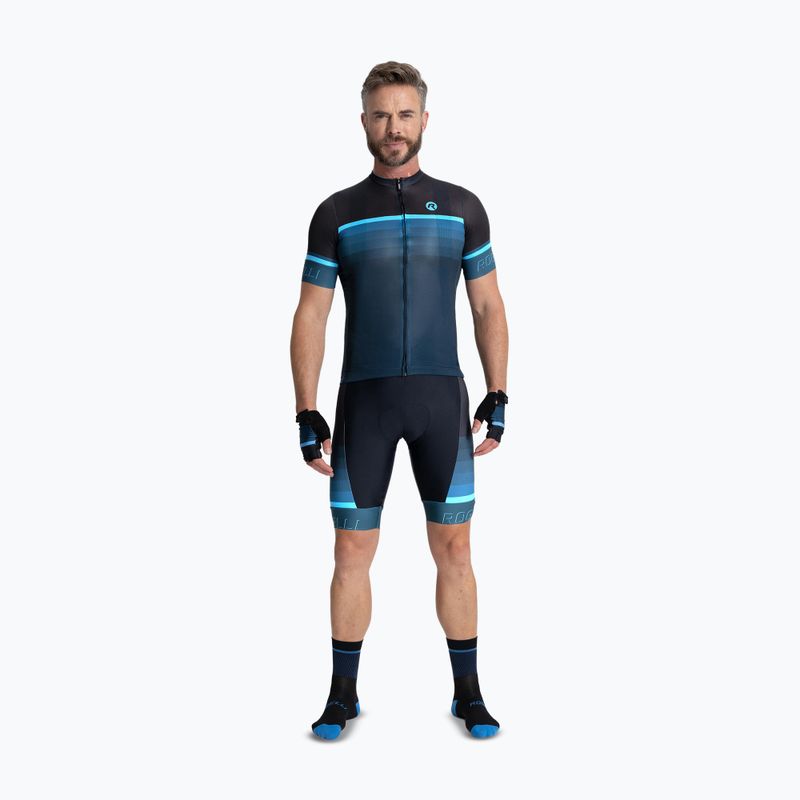 Футболка велосипедна чоловіча Rogelli Hero II black/blue 2