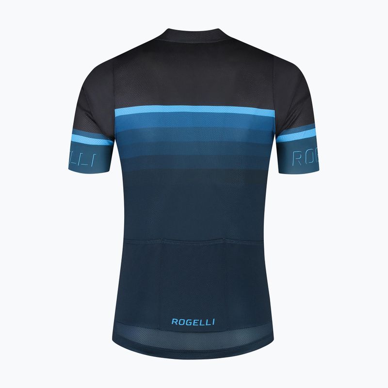 Футболка велосипедна чоловіча Rogelli Hero II black/blue 5