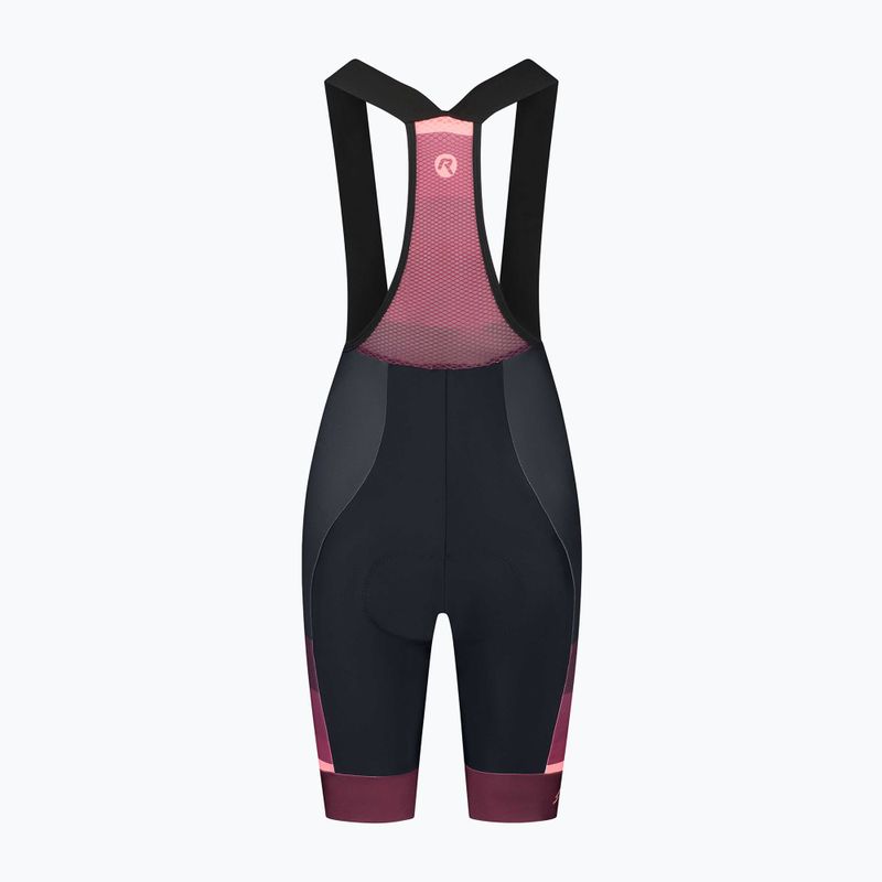 Жіночі велосипедні шорти Rogelli Impress II Bib Short бордові/коралові/чорні 4