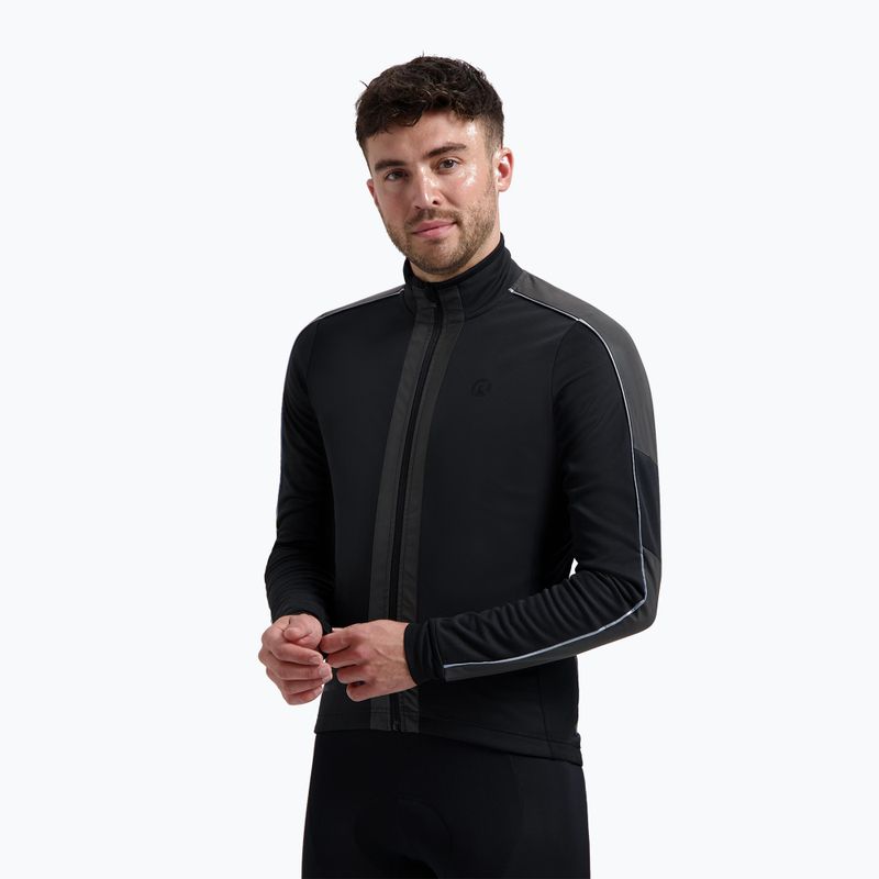 Куртка велосипедна чоловіча Rogelli Essential Winter Hi Vis black