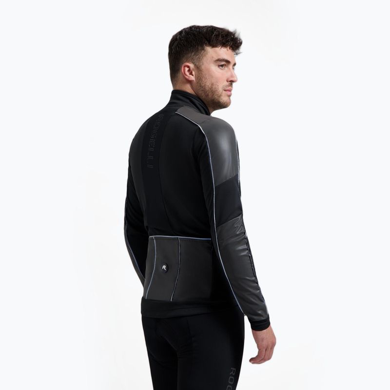 Куртка велосипедна чоловіча Rogelli Essential Winter Hi Vis black 3