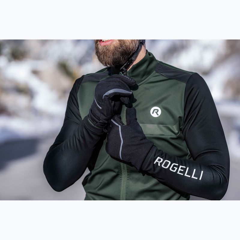 Чоловічі велосипедні рукавички Rogelli Apex Winter Windproof чорні 4